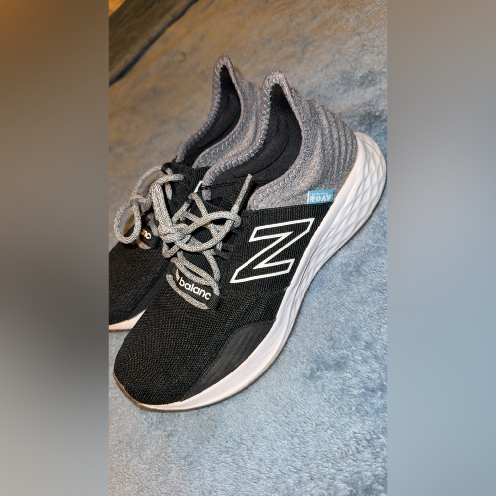 New Balance Black and White Athletic Shoes